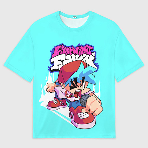 Мужская футболка оверсайз FNF Boyfriend / 3D-принт – фото 1