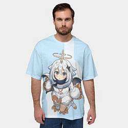 Футболка оверсайз мужская Paimon GI, цвет: 3D-принт — фото 2