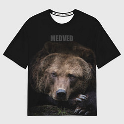 Футболка оверсайз мужская Русский MEDVED, цвет: 3D-принт