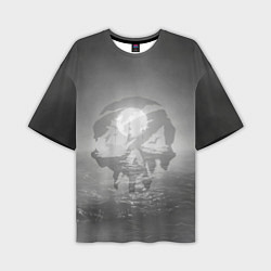 Мужская футболка оверсайз Пираты в море