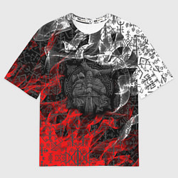 Футболка оверсайз мужская Викинги, цвет: 3D-принт