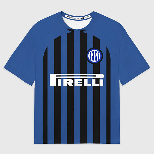 Мужская футболка оверсайз INTER MILAN / 3D-принт – фото 1