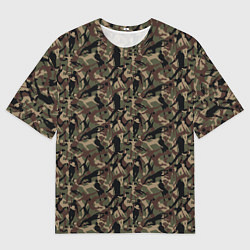 Футболка оверсайз мужская Футбольный камуфляж, цвет: 3D-принт