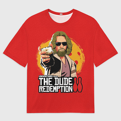 Мужская футболка оверсайз The dude redemption / 3D-принт – фото 1
