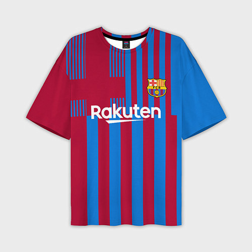 Мужская футболка оверсайз Ансу Фати Барселона 20212022 / 3D-принт – фото 1