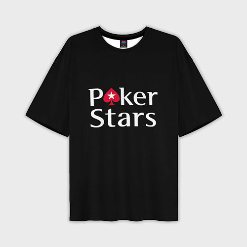 Мужская футболка оверсайз Poker Stars / 3D-принт – фото 1