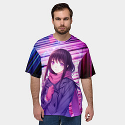 Футболка оверсайз мужская Бездомный бог Хиёри, цвет: 3D-принт — фото 2