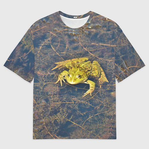 Мужская футболка оверсайз Лягушка / 3D-принт – фото 1