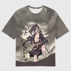 Мужская футболка оверсайз ПУТЬ ХЯККИМАРУ ДОРОРО