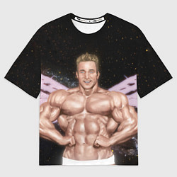 Мужская футболка оверсайз Billy Space Aquarell