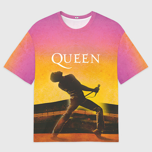 Мужская футболка оверсайз Queen Freddie Mercury Z / 3D-принт – фото 1