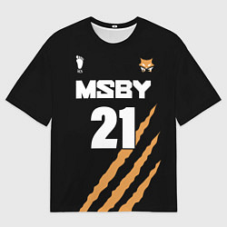 Мужская футболка оверсайз 21 MSBY BLACK JACKALS