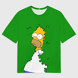 Футболка оверсайз мужская Мем с Гомером, цвет: 3D-принт