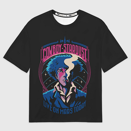Мужская футболка оверсайз Ковбой Бибоп Ретро / 3D-принт – фото 1