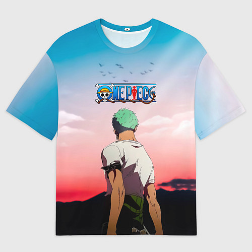Мужская футболка оверсайз Ророноа Зоро эпичный One Piece / 3D-принт – фото 1
