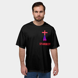 Футболка оверсайз мужская STARBOY - The Weeknd, цвет: 3D-принт — фото 2