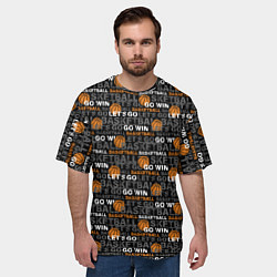 Футболка оверсайз мужская BASKETBALL, цвет: 3D-принт — фото 2