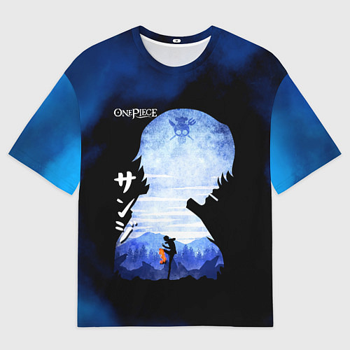 Мужская футболка оверсайз Винсмок Санджи One Piece / 3D-принт – фото 1