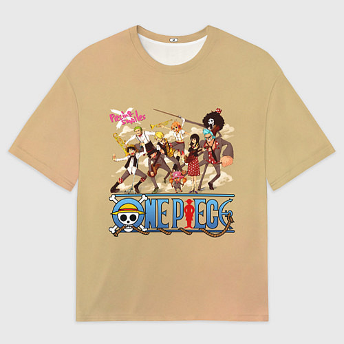 Мужская футболка оверсайз Пираты Соломенной Шляпы One Piece / 3D-принт – фото 1