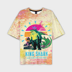Футболка оверсайз мужская King Shark, цвет: 3D-принт