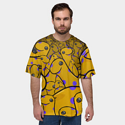 Футболка оверсайз мужская Nessy, цвет: 3D-принт — фото 2