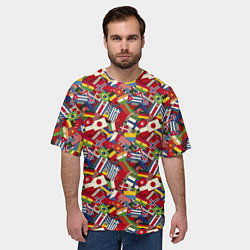 Футболка оверсайз мужская Страны Мира, цвет: 3D-принт — фото 2