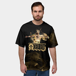 Футболка оверсайз мужская Портгас Д Эйс One Piece, цвет: 3D-принт — фото 2