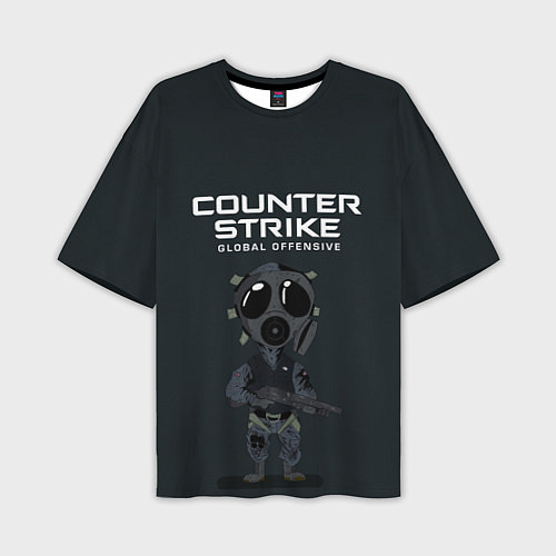 Мужская футболка оверсайз CS GO COUNTER TERRORIS Z / 3D-принт – фото 1