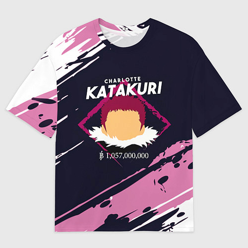 Мужская футболка оверсайз Шарлотта Катакури One Piece / 3D-принт – фото 1