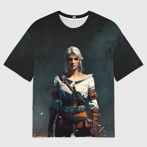 Мужская футболка оверсайз THE WITCHER CIRI / 3D-принт – фото 1