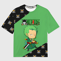 Мужская футболка оверсайз Ророноа Зоро One Piece Большой куш