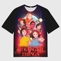 Мужская футболка оверсайз Очень Странные Дела Арт