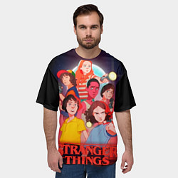 Футболка оверсайз мужская Очень Странные Дела Арт, цвет: 3D-принт — фото 2