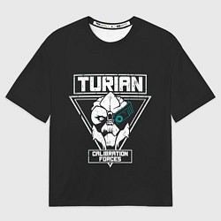 Мужская футболка оверсайз Турианец