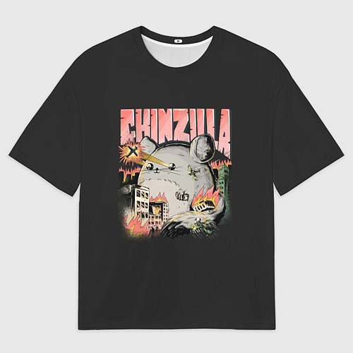 Мужская футболка оверсайз Шинзилла / 3D-принт – фото 1