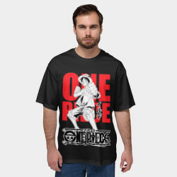 Футболка оверсайз мужская One Piece Luffy, цвет: 3D-принт — фото 2