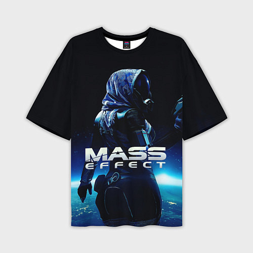 Мужская футболка оверсайз MASS EFFECT ТАЛИ ЗОРА / 3D-принт – фото 1