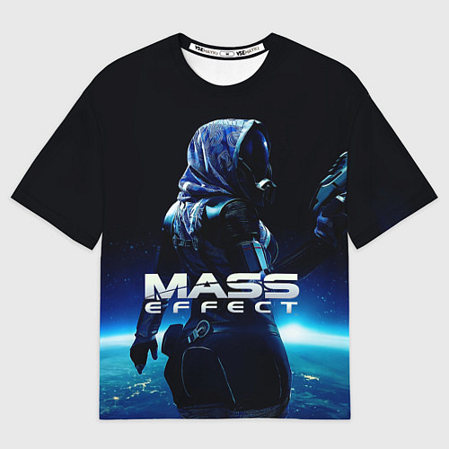 Мужская футболка оверсайз MASS EFFECT ТАЛИ ЗОРА / 3D-принт – фото 1