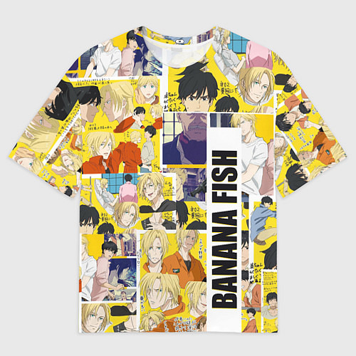 Мужская футболка оверсайз Banana Fish / 3D-принт – фото 1