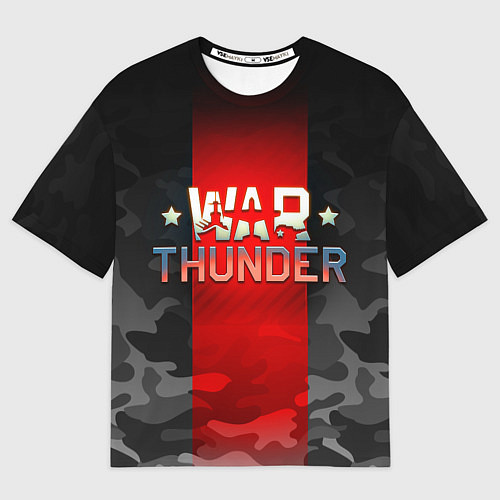 Мужская футболка оверсайз WAR THUNDER ВАР ТАНДЕР / 3D-принт – фото 1