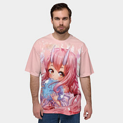 Футболка оверсайз мужская Мое перерождение в слизь, цвет: 3D-принт — фото 2