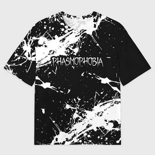 Мужская футболка оверсайз Phasmophobia краска / 3D-принт – фото 1