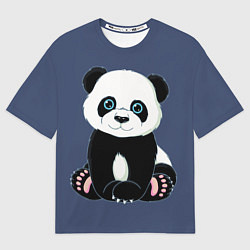 Футболка оверсайз мужская Милая Панда Sweet Panda, цвет: 3D-принт