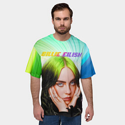 Футболка оверсайз мужская BILLIE EILISH БИЛЛИ АЙЛИШ Z, цвет: 3D-принт — фото 2