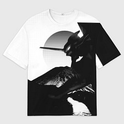 Футболка оверсайз мужская ЗАКАТ ЕВАНГЕЛИОН, цвет: 3D-принт