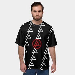 Футболка оверсайз мужская LP, цвет: 3D-принт — фото 2