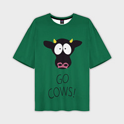 Мужская футболка оверсайз Go Cows