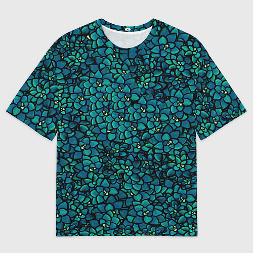 Мужская футболка оверсайз Цветы 2 / 3D-принт – фото 1