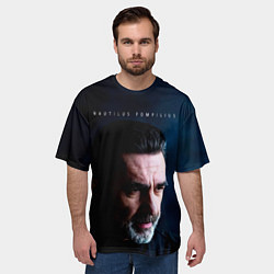 Футболка оверсайз мужская Nautilus Pompilius Вячеслав Бутусов, цвет: 3D-принт — фото 2
