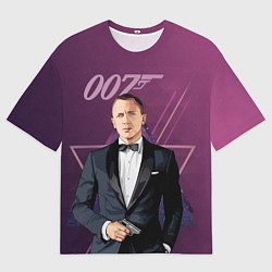 Мужская футболка оверсайз Агент 007 Джеймс Бонд